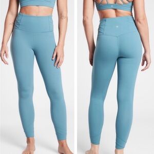Athleta Elation Pirouette High-Waist Light Blue Sculpting Leggings Size Small